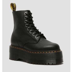Dr. Martens, Women's 1460 Pascal Max Leather Platform Boots in Black
